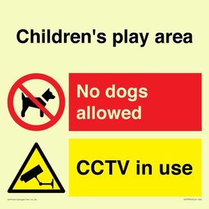 Children's play area. No dogs allowed, CCTV in use